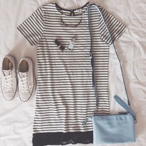 Striped t-shirt dress